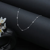 Sterling Silver Clear CZ Baguette Chain